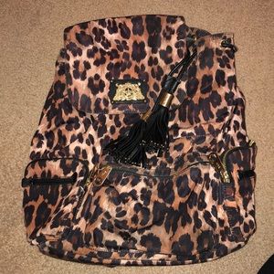Juicy couture leopard book bag